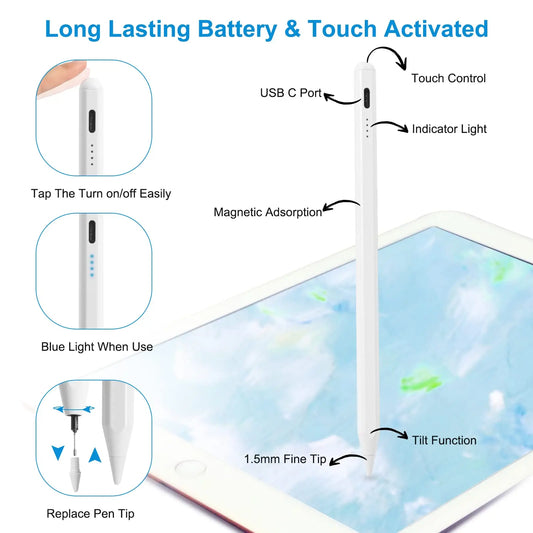 STYLUS PARA IPAD COMPATIBLE CON APPLE PENCIL