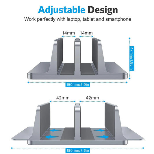 Soporte ergonomico de aluminio para MacBook