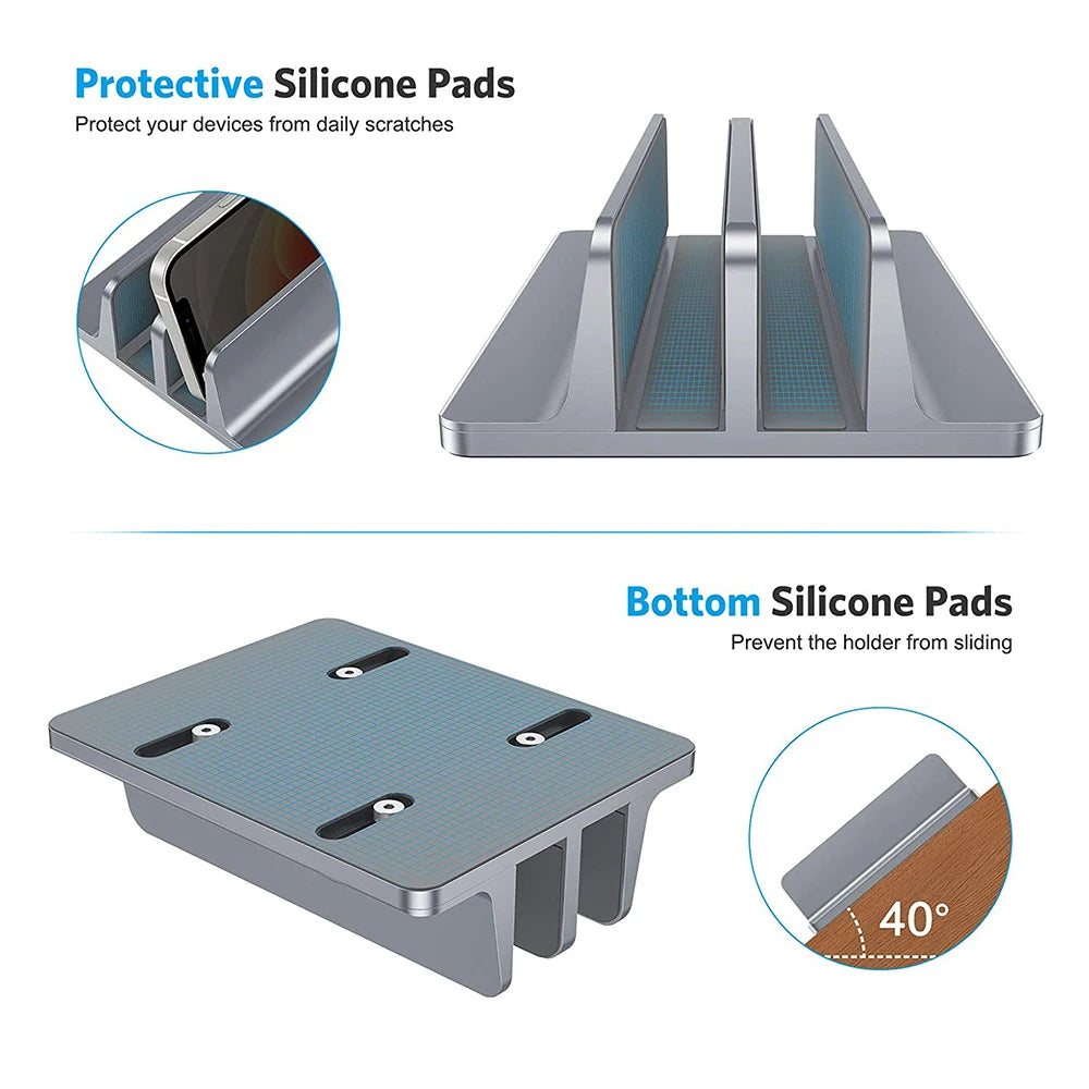 Soporte ergonomico de aluminio para MacBook
