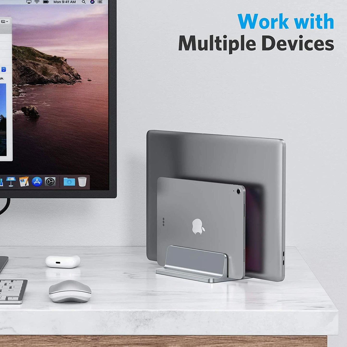 Soporte ergonomico de aluminio para MacBook